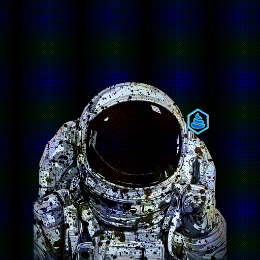 Turdpusher360 astronaut spinning the emblem